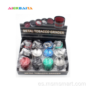 Amoladora de la hierba de la hierba del tubo que fuma del tabaco del metal